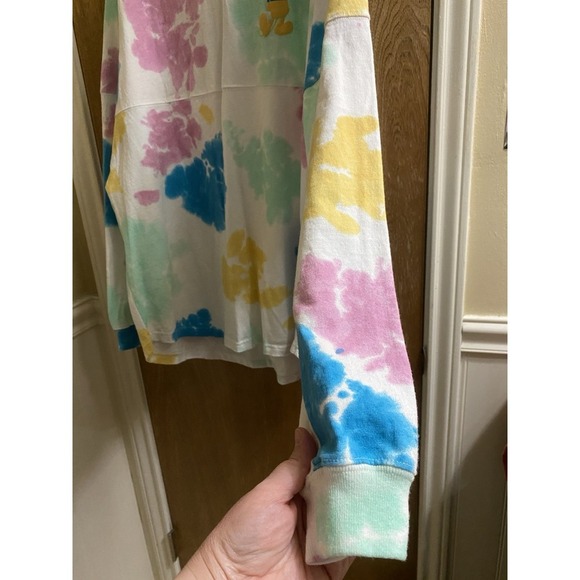 Disney Parks Spirit Jersey Mickey Mouse Tie Dye Size XL White Multicolored - Picture 13 of 16